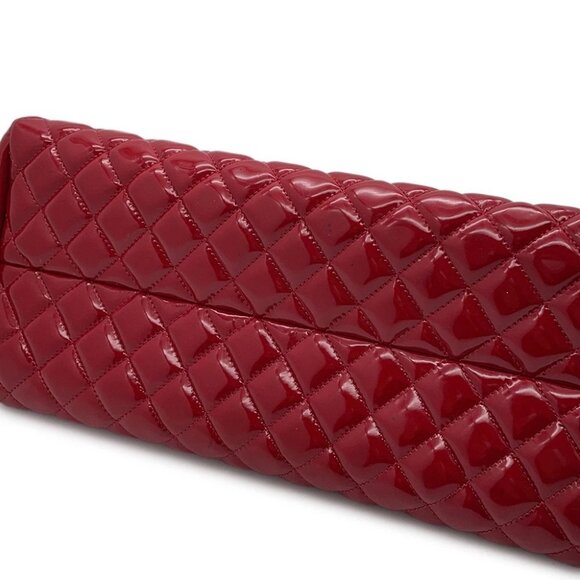 CHANEL Matelasse Mademoiselle Chain Boring Shoulder Patent Leather Red - Picture 8 of 15